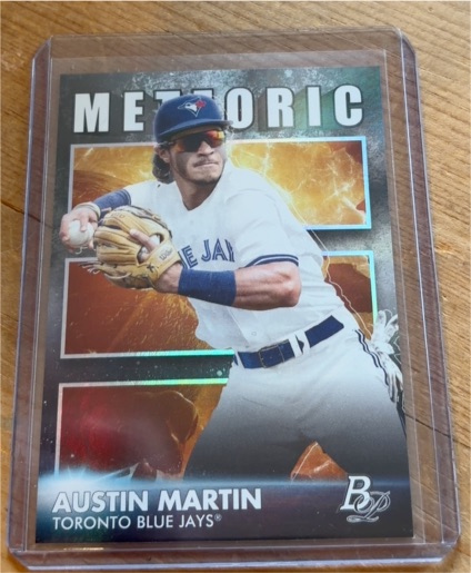 2021 Bowman Platinum Meteoric #MET-2 Austin Martin — front