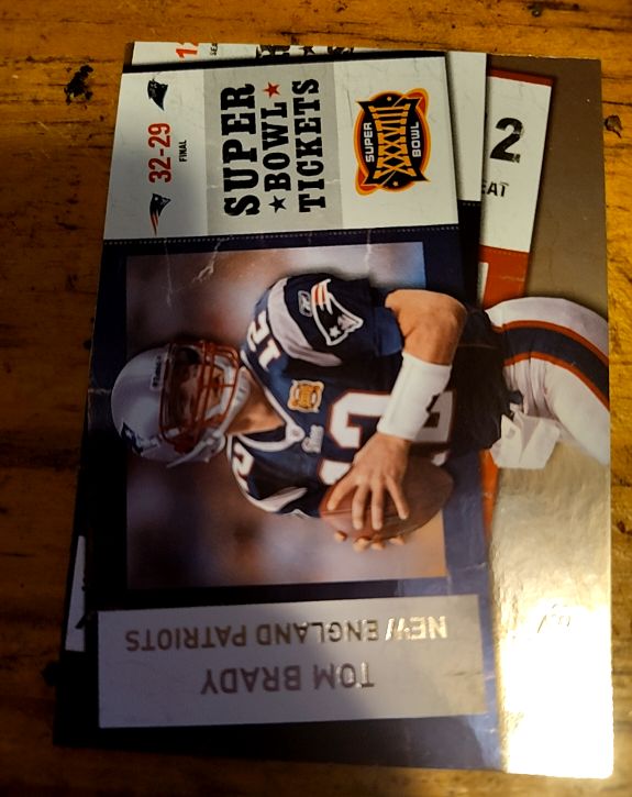 2010 Playoff Contenders Super Bowl Tickets #64 Tom Brady — front
