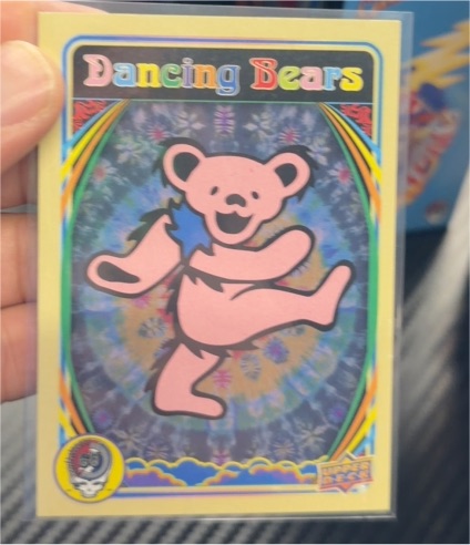 2025 Upper Deck Grateful Dead 60 Years Dancing Bears #6 Pink Dancing Bear — front