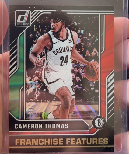 2024-25 Donruss #18 Cameron Thomas Franchise Features Brooklyn Nets — front