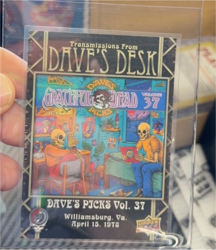 2025 Upper Deck Grateful Dead 60 Years So Far #DD-37 Dave’s Picks Vol. 37 1978 — front