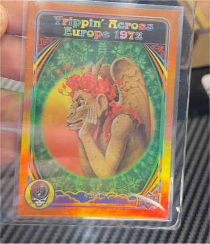 2025 Upper Deck Grateful Dead #40 Trippin' Across Europe 1972 Dancing Yellow — front