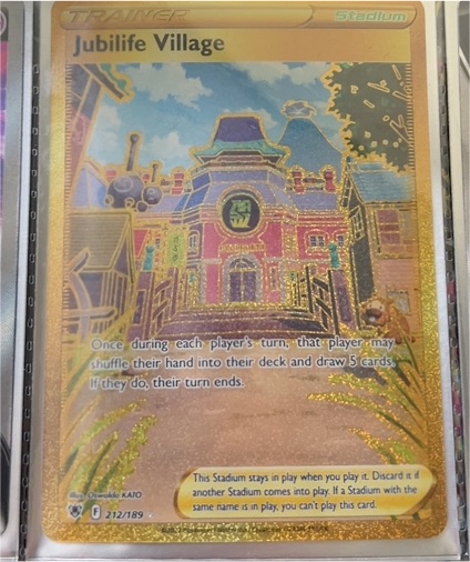 2022 Pokémon Astral Radiance #212 Jubilife Village — front