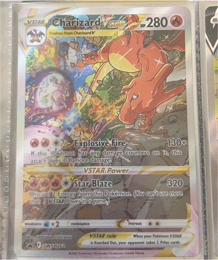 2022 Pokémon SWSH Black Star Promo #SWSH262 Charizard VSTAR — front