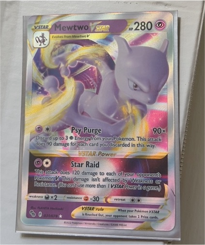 2022 Pokémon GO #031 Mewtwo VSTAR — front