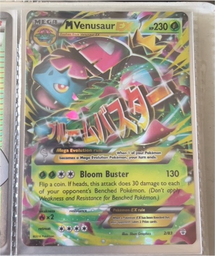 2016 Pokémon XY Generations #2/83 Mega Venusaur EX — front