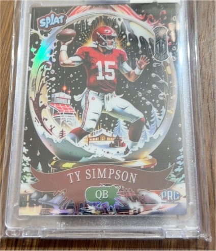 2025 Wild Card Splat #SPLAT Ty Simpson — front