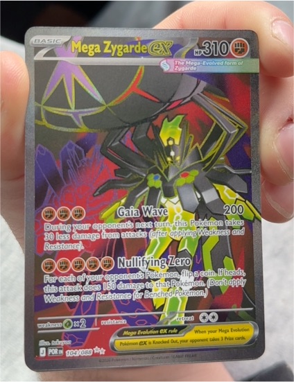 2016 Pokémon Mega Zygarde EX #104 — front