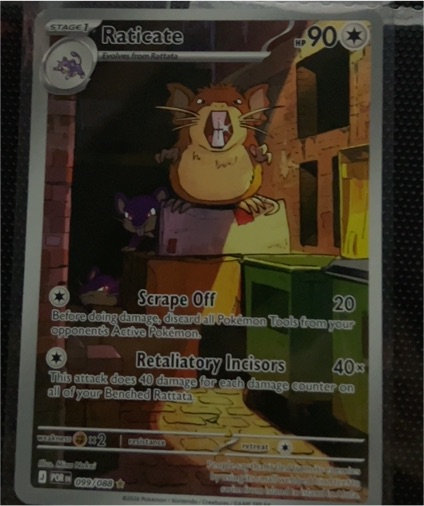 2016 Pokémon Perfect Order #099 Raticate — front