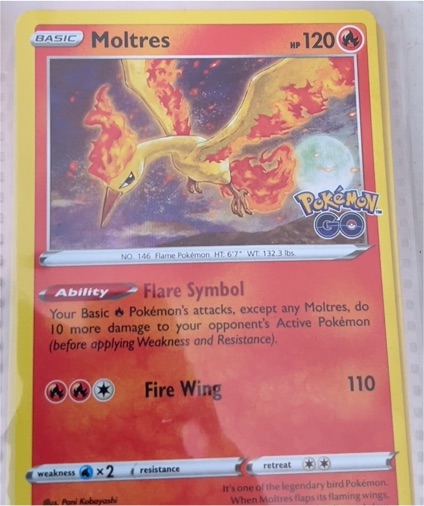2022 Pokémon GO #012 Moltres — front