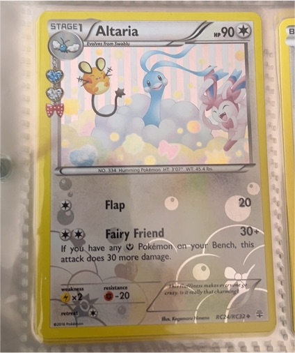 2016 Pokémon Generations Radiant Collection #RC24 Altaria — front