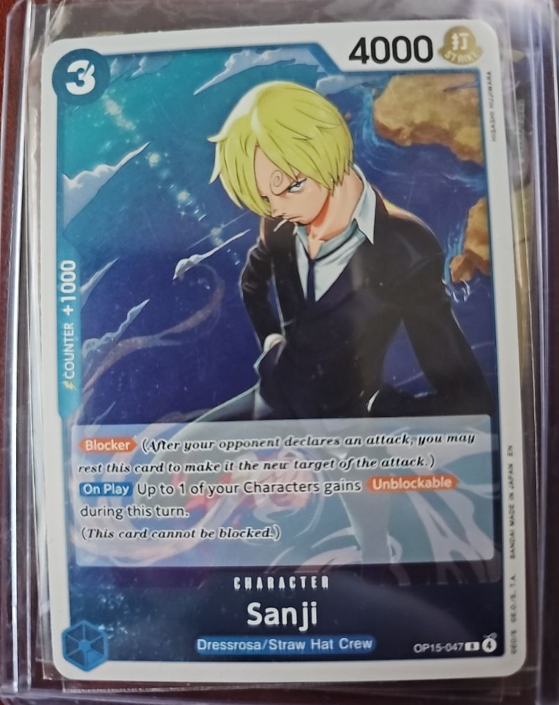 One Piece Adventure on Kami's Island OP15-047 Sanji — front