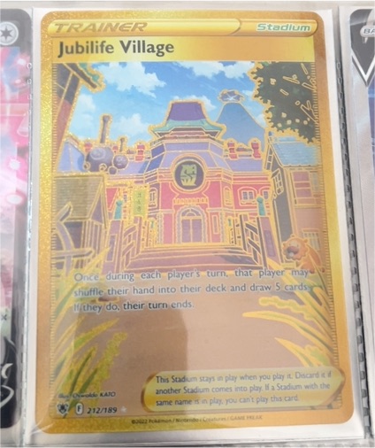 2022 Pokémon Astral Radiance #212 Jubilife Village — front