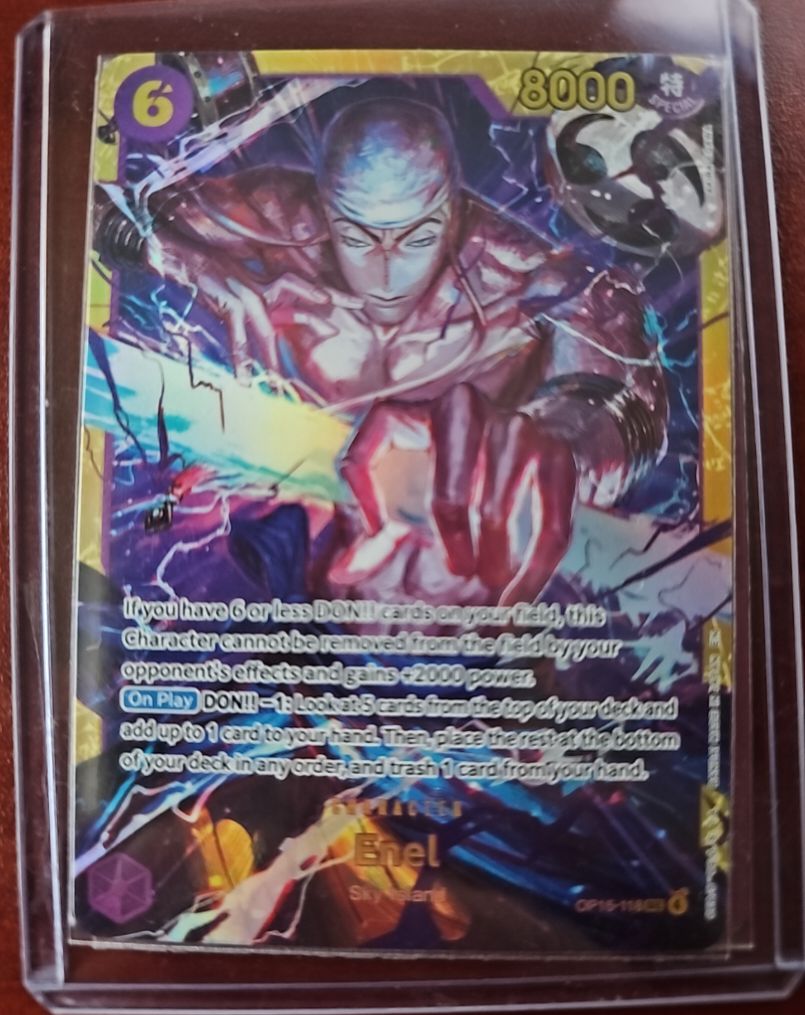 One Piece TCG OP15-118 Enel Secret Rare — front