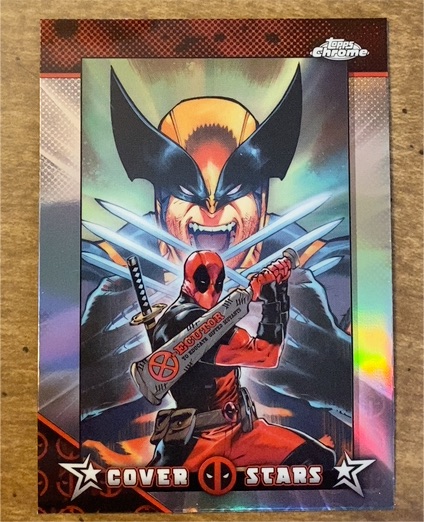 2025 Topps Chrome Deadpool Cover Stars Insert #CS-7 Deadpool & Wolverine — front