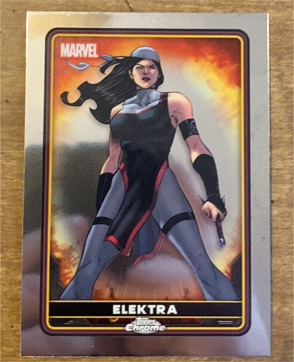 2025 Topps Chrome Deadpool #17 Elektra — front