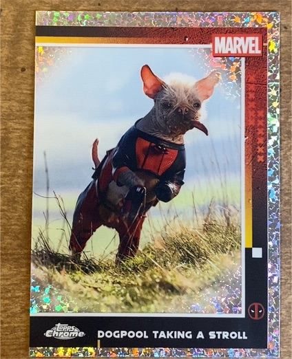 2025 Topps Chrome Deadpool #73 Dogpool Taking a Stroll — front