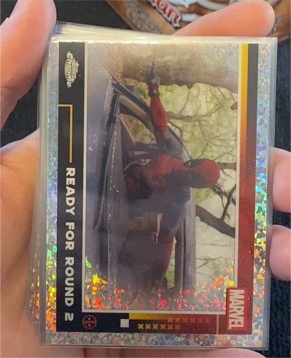 2025 Topps Chrome #75 Deadpool Ready For Round 2 Mini Diamonds — front