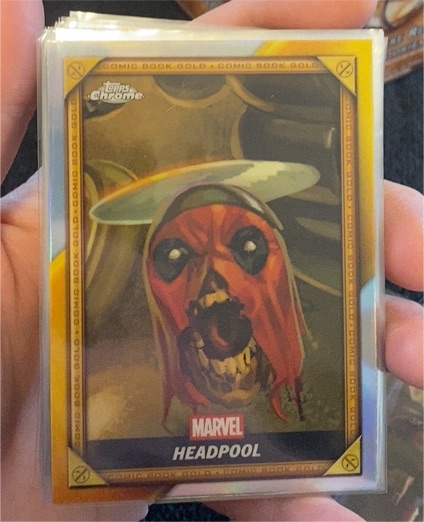 2025 Topps Chrome Comic Book Gold #CB-21 Headpool — front