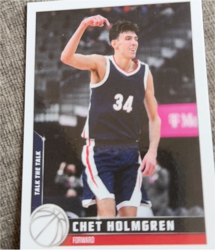 2022 Topps X #17 Chet Holmgren Talk the Talk — front