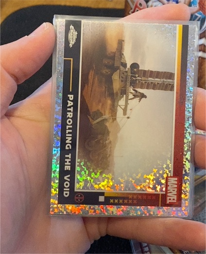 2025 Topps Chrome Deadpool #65 Patrolling The Void Mini Diamonds — front
