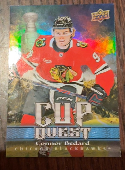 2025-26 Upper Deck Series 1 Cup Quest #CQ-12 Connor Bedard — front