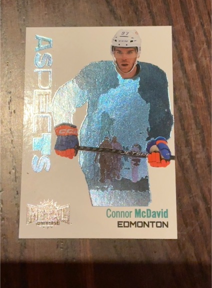 2022-23 Skybox Metal Universe #A-18 Connor McDavid Aspects — front