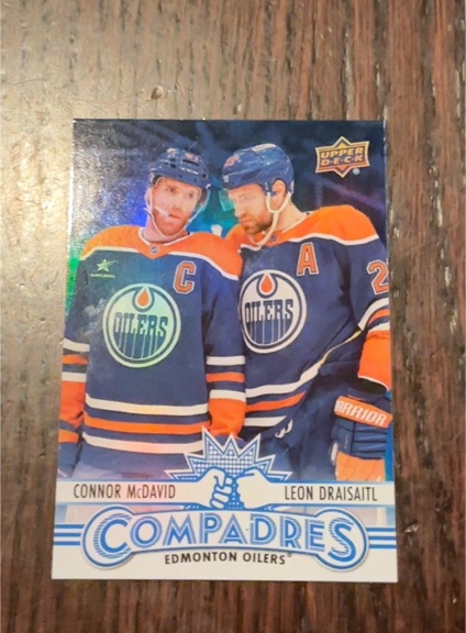2025-26 Upper Deck Series 1 #CM-2 Compadres Connor McDavid Leon Draisaitl — front
