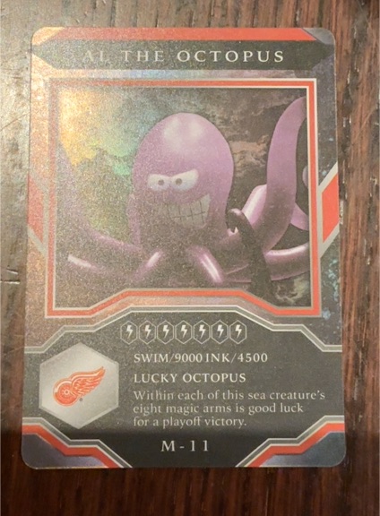 2021-22 Upper Deck MVP Mascot Gaming Cards #M-11 Al The Octopus — front