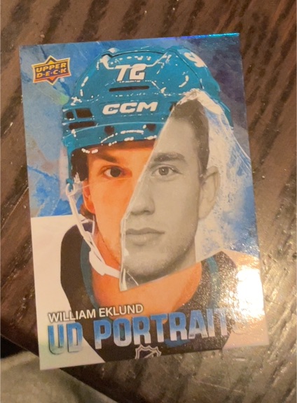 2025-26 Upper Deck #P-15 William Eklund UD Portraits — front