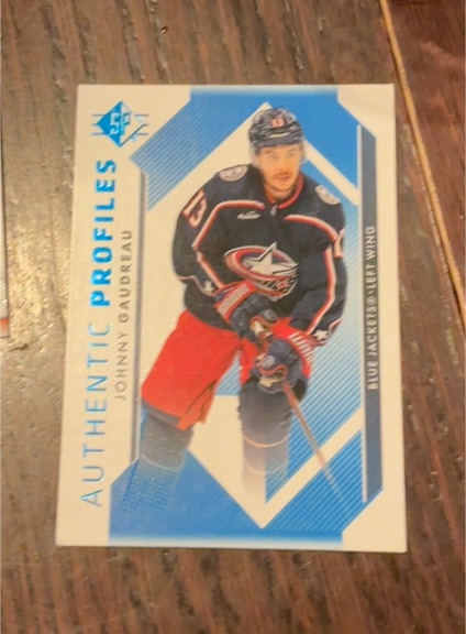 2023-24 Upper Deck SP Authentic Profiles #AP-5 Johnny Gaudreau — front
