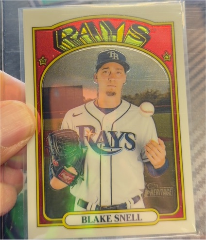 2021 Topps Heritage #497 Blake Snell — front