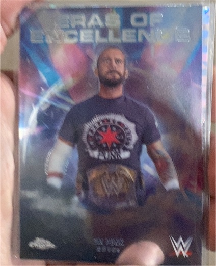 2026 Topps Chrome WWE #ERA-22 Eras of Excellence CM Punk — front