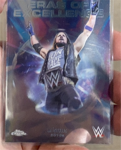 2026 Topps Chrome WWE #ERA-26 AJ Styles Eras Of Excellence — front