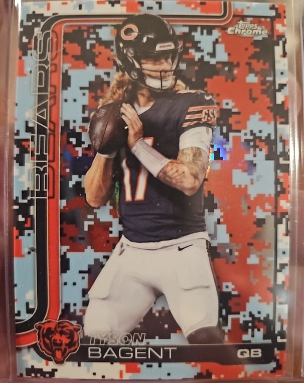 2025 Topps Chrome #54 Tyson Bagent — front