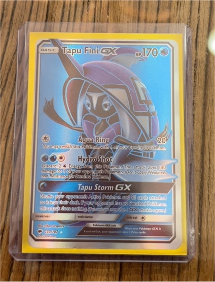 2017 Pokémon Burning Shadows #133 Tapu Fini GX — front
