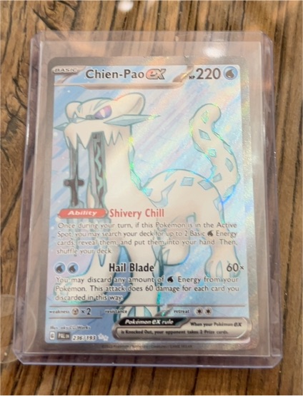 2023 Pokémon TCG Paldea Evolved #236 Chien-Pao ex — front
