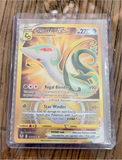 2022 Pokémon Silver Tempest #210 Serperior VSTAR — front
