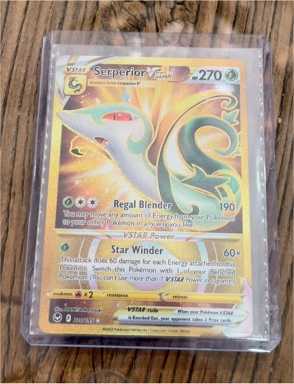 2022 Pokémon Silver Tempest #210 Serperior VSTAR — front