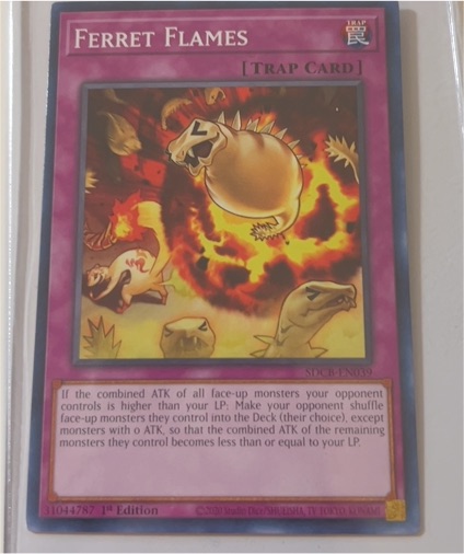2003 Yu-Gi-Oh! SDCB-EN039 Ferret Flames — front