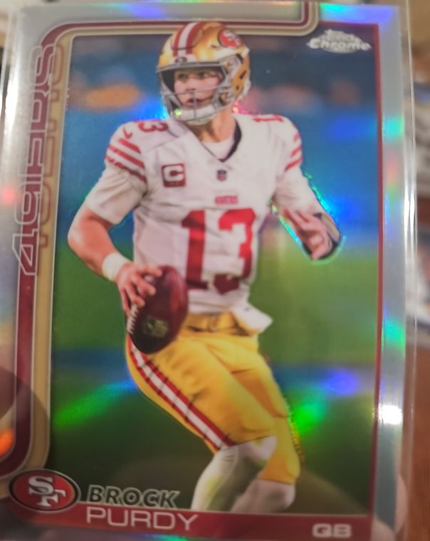 2025 Topps Chrome #262 Brock Purdy — front