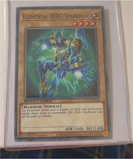 2020 Yu-Gi-Oh! Speed Duel SDK2-EN044 Elemental HERO Sparkman — front