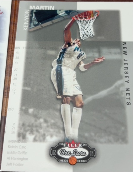 2002-03 Fleer Box Score #55 Kenyon Martin — front