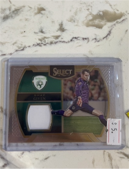 2016-17 Panini Select Swatches #SS-SGI Shay Given — front