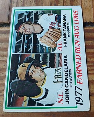 1978 Topps #207 1977 ERA Leaders John Candelaria / Frank Tanana — front