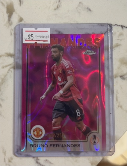 2024-25 Topps Chrome UEFA #152 Bruno Fernandes — front