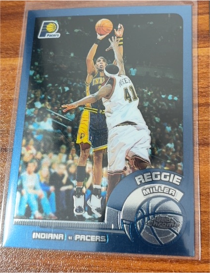 2002-03 Topps Chrome #45 Reggie Miller — front