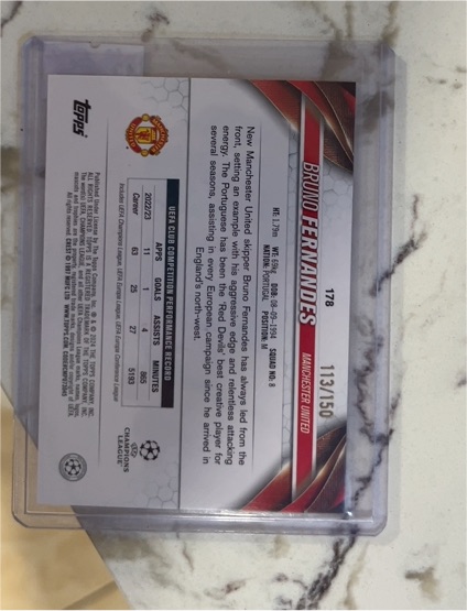 2021 Topps UEFA Champions League #178 Bruno Fernandes — front