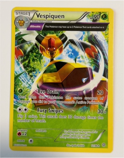 2015 Pokémon XY Ancient Origins #11 Vespiquen — front