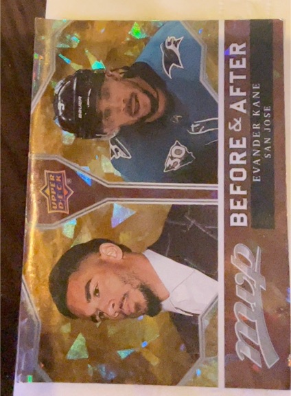 2021-22 Upper Deck MVP Before and After #BA-7 Evander Kane — front